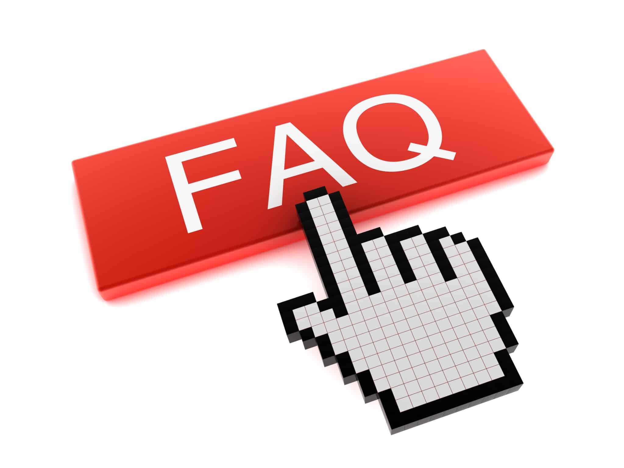 Hand cursor on FAQ button. FAQs about HVAC Filters by One Hour Heating & Air Conditioning of San Diego