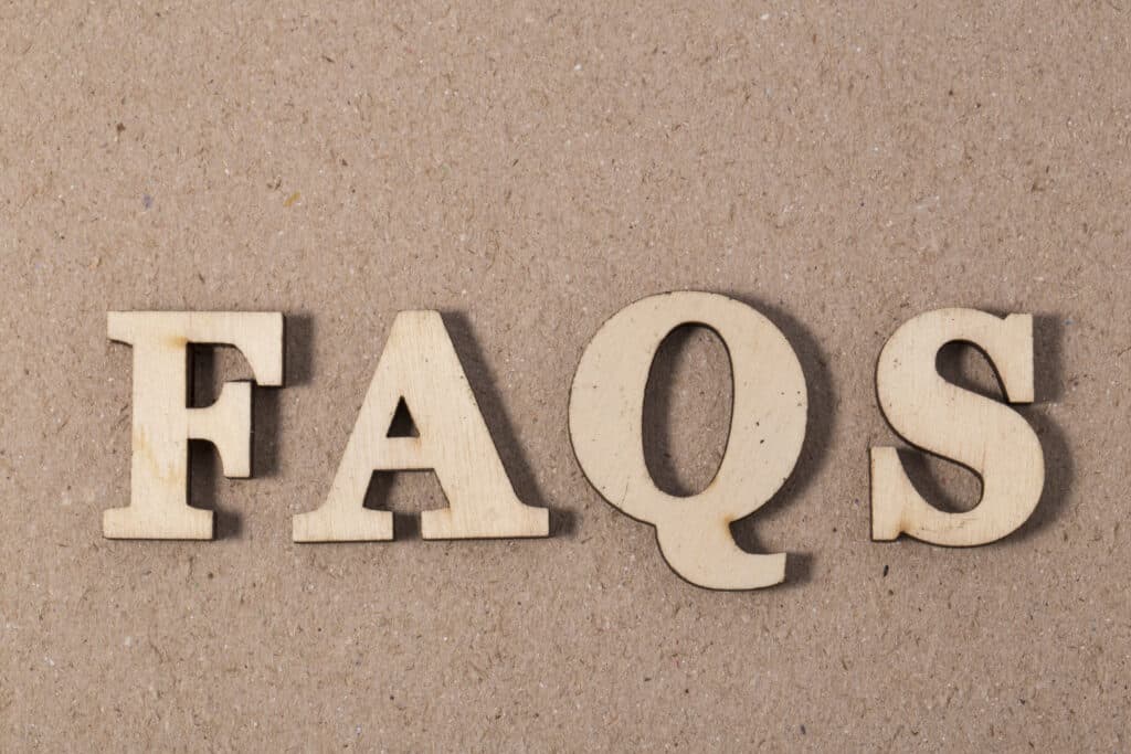 FAQs wood letters. frequently asked questions.