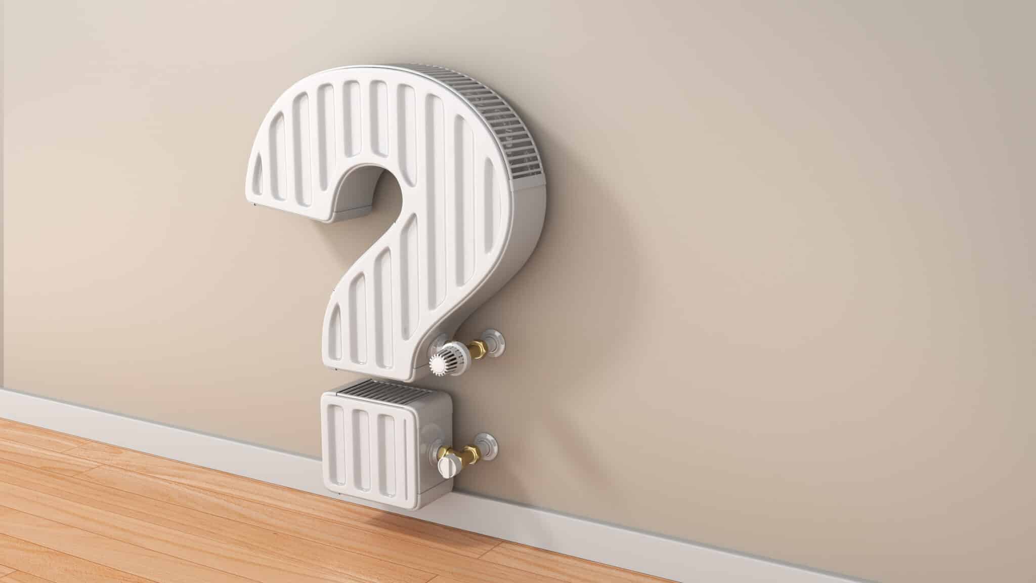 Air conditioner shaped like a question mark. Air Conditioner Installation by One Hour Heating & Air Conditioning of San Diego